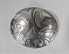 Northwest Coast Sterling Eagle Brooch