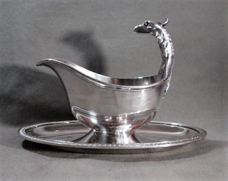 Christofle - Large Silver-Plated Gravy Boat - Malmaison