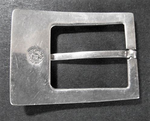 Taxco Sterling Buckle Artist Signed Mid Century Design