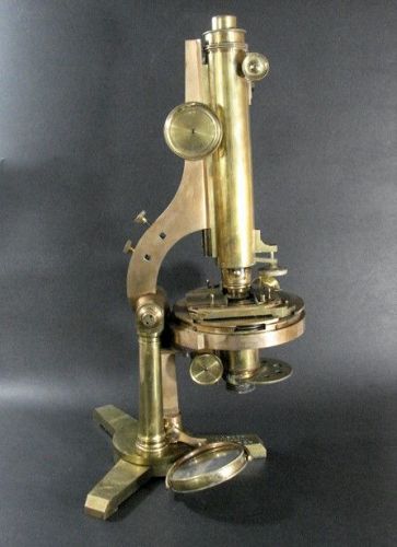 Antique Compound Binocular Microscope 1870 R & J Beck London