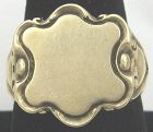 Signet Ring Art Nouveau 14k Gold