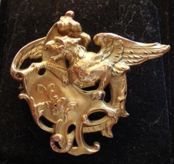 Golden Gryphon pin