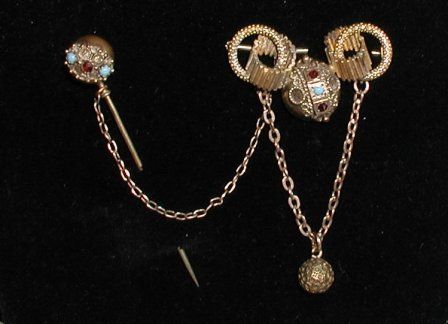 Victorian pin with stickpin