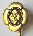 20kt Gold Japanisme Family Crest Stick Pin