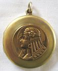 Maid in the Moon Locket - Egyptian Revival