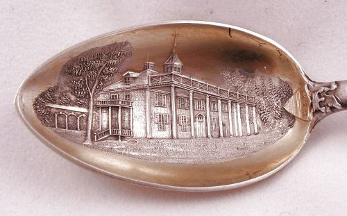 George Washington–Sterling and Gold Masonic Spoon