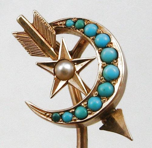 Star & Moon & Arrow – Stick Pin