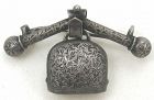 Engraved Silver Bell Brooch