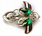 Celtic Interlace Bird Pin for St. Patrick’s!
