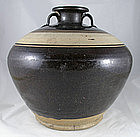 Chinese Jin Dynasty Brown Glazed Stoneware Meiping Vase