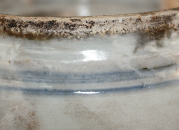 Large Chinese Qing Blue &amp; White Shou Longevity Porcelain Bowl