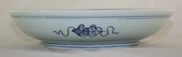 Chinese Qing Diana Cargo Sanskrit Shou Longevity Plate