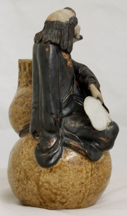Chinese Republic Shiwan Shekwan Pottery Eight Daoist Immortal Figure