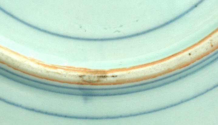 Japanese Edo Arita Porcelain Deep Dish Sometsuke Karashishi Shishi