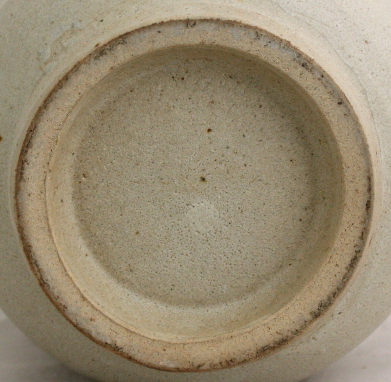 Japanese Stoneware Mizusashi Tea Ceremony Water Vessel