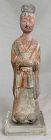 Chinese Tang Dynasty Pottery Civil Official Tomb Figure Attendant