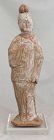 Chinese Tang Dynasty Fat Man Pottery Standing Tomb Figure Attendant
