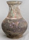 Large Chinese Western Han Dynasty Earthenware Hu Form Jar