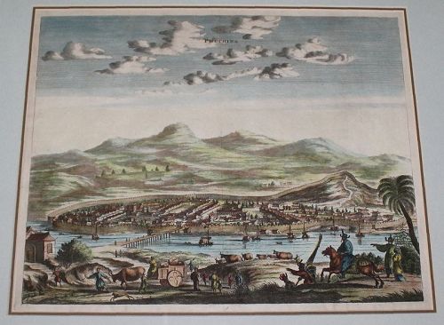 17th Century Copperplate Engraving Arnold Montanus Pouching, China