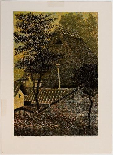 Limited Edition 1976 Japanese Serigraph Print Yukio Katsuda No. 99