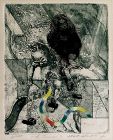 Taiwanese Ltd. Ed. Etching Aquatint Xie Lifa Shaih Li-fa Le Tournoi II