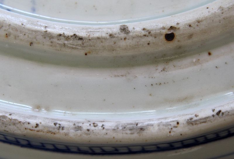 Huge 20&quot; Dia. Japanese Meiji Arita Porcelain Punch Bowl Treasure Ship