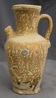 7" High Chinese Tang Dynasty to Five Dynasties Period Stoneware Ewer