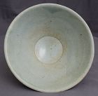 Chinese Song Dynasty Qingbai Yingqing Glaze Conical Bowl Comb Pattern