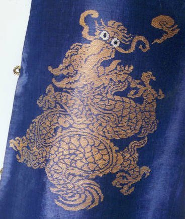 Chinese Qing Silk Summer Gauze 9 Dragon 5-claw Robe