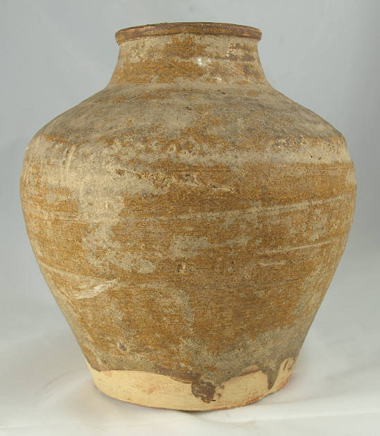 Chinese Tang Dynasty Amber Glazed Stoneware Wine Jar