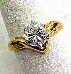 CZ Solitaire Ring - Looks Real