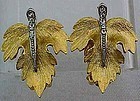 Parklane Leaf Earrings - clips