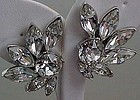 Pell - Large Clear Rhinestone Earrings