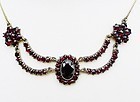 Art Deco Bohemian Garnet Necklace