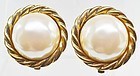 Carolee New Old Stock Faux Pearl Earrings