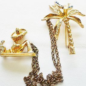 Whimsical Chatelaine - Mexican Sleeping under Palm Tree
