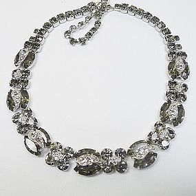 Weiss Black "Diamond" 1950s Necklace