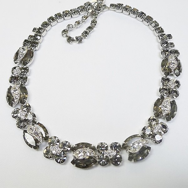Weiss Black &quot;Diamond&quot; 1950s Necklace
