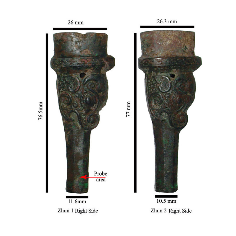 Matching Pair Of Bronze Zhun Eastern Zhou Period