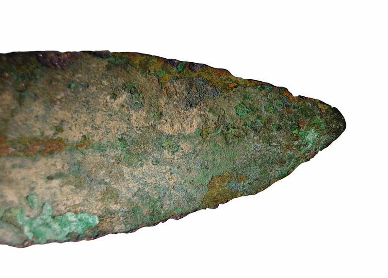 Ancient Leaf Shaped Bronze Spear Point Luristan