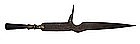Qing Dynasty Iron Ceremonial Spear or Polearm