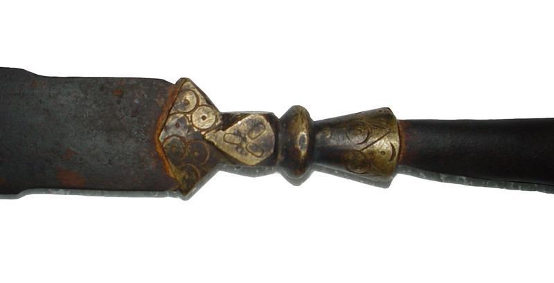 Qing Dynasty Iron Ceremonial Spear or Polearm