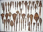 Collection of Ancient Chinese Iron Arrowheads