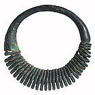 Huge Dong Son Culture Bronze Spiral Necklace