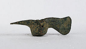 Small Votive Bronze Axe Ancient Iran