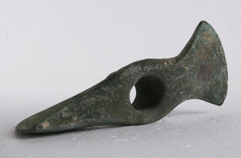 Decorated Ancient Bronze Axe Head Northern Iran