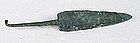 Ancient Bronze Rat Tail Dagger