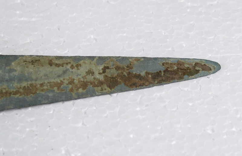 Very Early Copper Alloy Triangular Blade Dagger