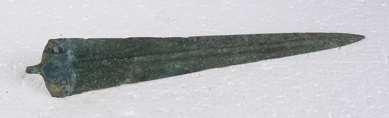 Awesome Bronze Age Dagger Blade with Rivets