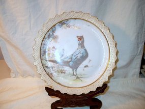 Doulton Burslem Bird Cabinet Plate 1888